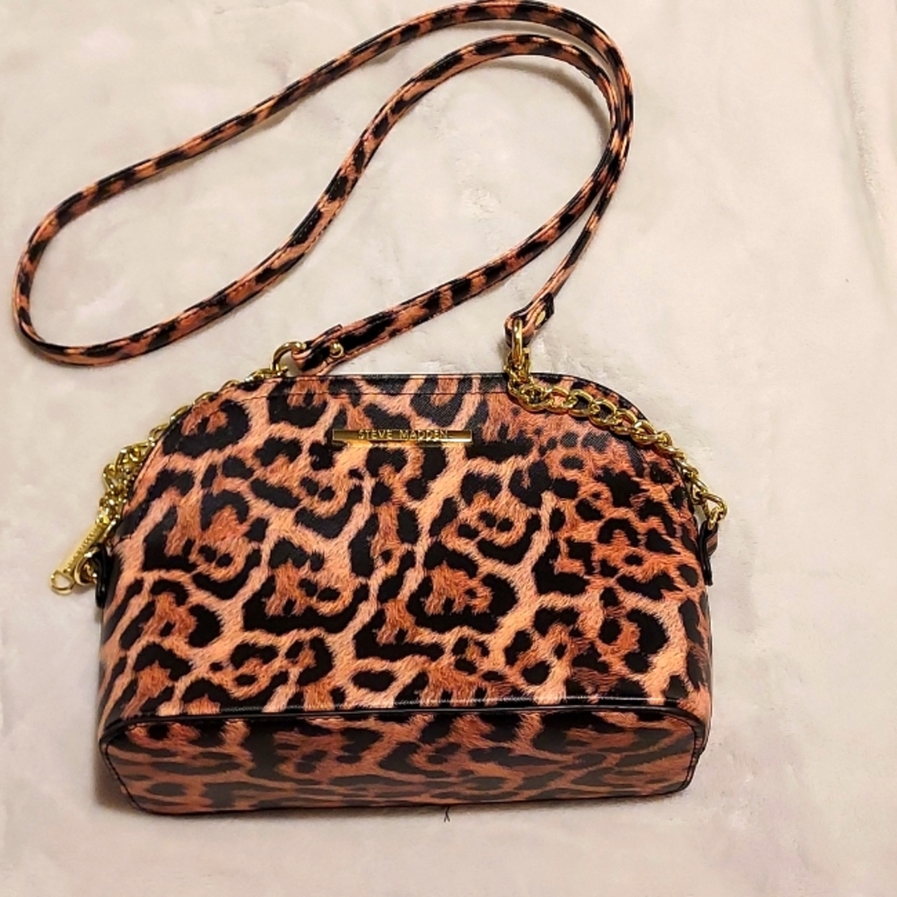 NWOT Women's Steve Madden Crossbody Handbag Leopard Print